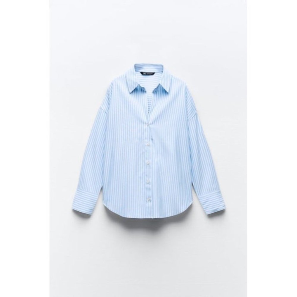 ZARA Cotton Blend Oxford Shirt